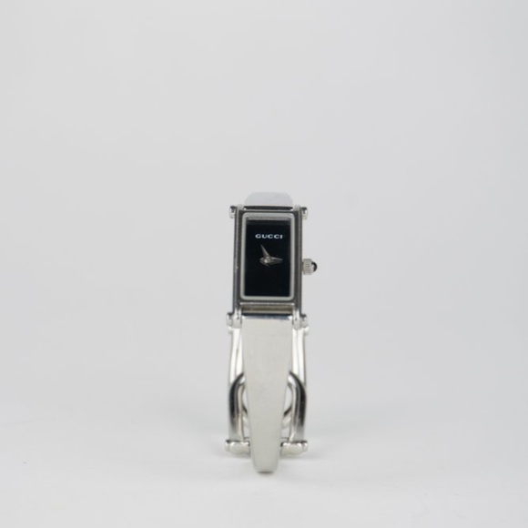 Gucci Silver and Black Women's Watch - Picture 3 of 8